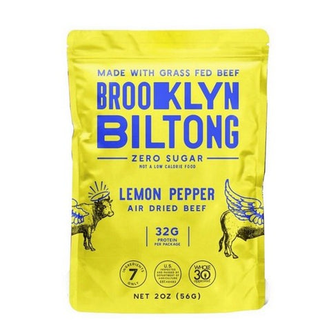 Brooklyn Biltong, Brooklyn Biltong Lemon Pepper, 2 Oz (Case of 8)