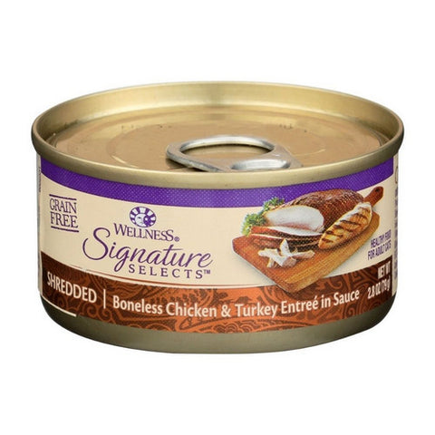 Wellness, Cat Canned Food Chicken And Turkey Signature Selects Grain Free, 2.8 Oz (Case Of 12)