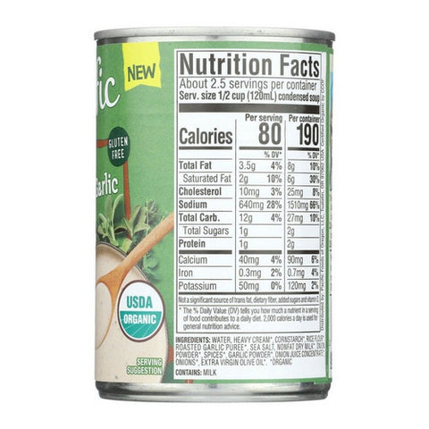 Pacific Foods, Organic Condensed Cream Of Roasted Garlic And Herb Soup, 10.5 Oz (Case Of 12)