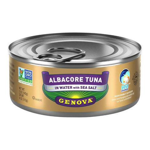 Genova Seafood, Albacore Tuna In Water With Sea Salt, 5 Oz (Case Of 12)