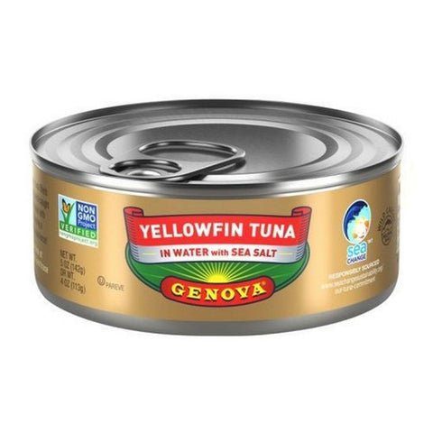 Genova Seafood, Yellowfin Tuna In Water With Sea Salt, 5 Oz (Case Of 12)
