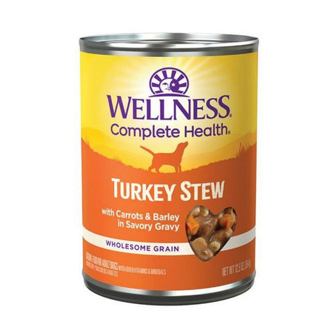 Wellness, Turkey Stew With Carrots And Barley Canned Dog Food, 12.5 Oz (Case of 12)