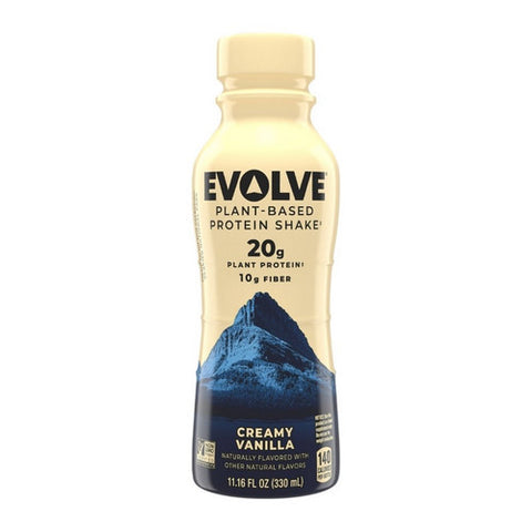 Plant Based Protein Shake Vanilla Bean 11.16 Oz (Case Of 12) by Evolve