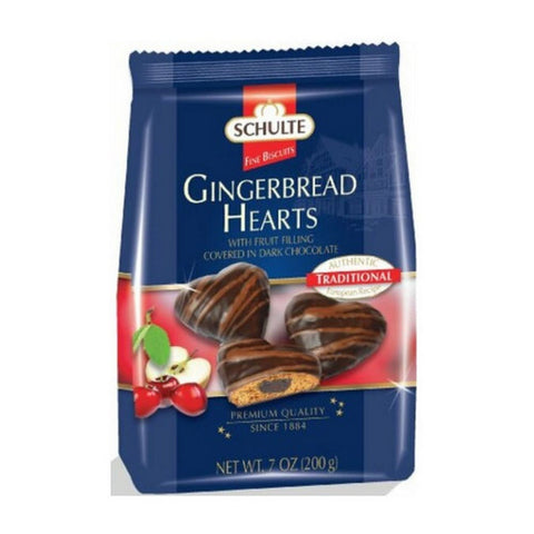 Schulte, Ginger Bread Hearts, 7 Oz (Case Of 12)