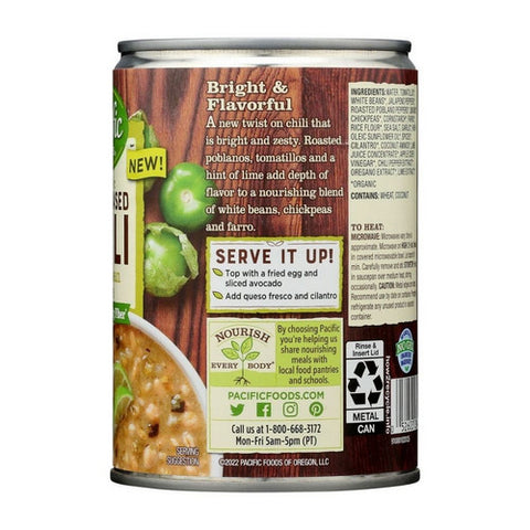 Pacific Foods, Organic Chili White Bean Verde, 16.5 Oz (Case Of 12)