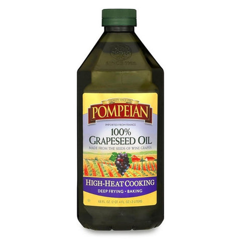 Pompeian, 100% Grapeseed Oil, 68 Oz (Case of 8)