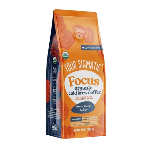 Think Organic Cold Brew Coffee With Lions Mane 12 Oz (Case of 8) by Four Sigma Foods Inc