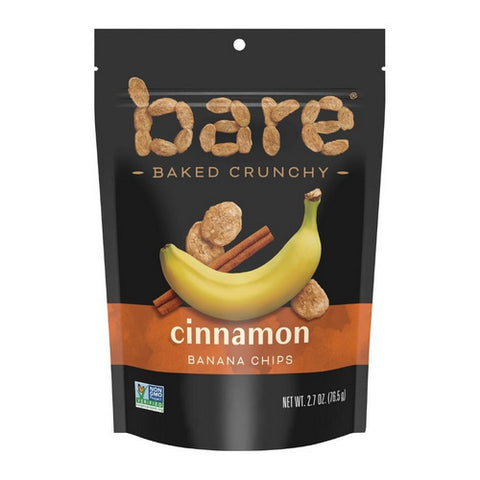 Bare Fruit, Cinnamon Banana Chips, 2.7 Oz (Case Of 12)