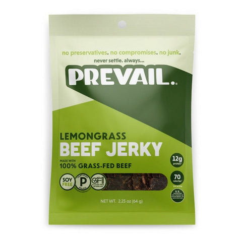 Prevail, Prevail Jerky Beef Lemongrass, 2.25 Oz (Case of 8)