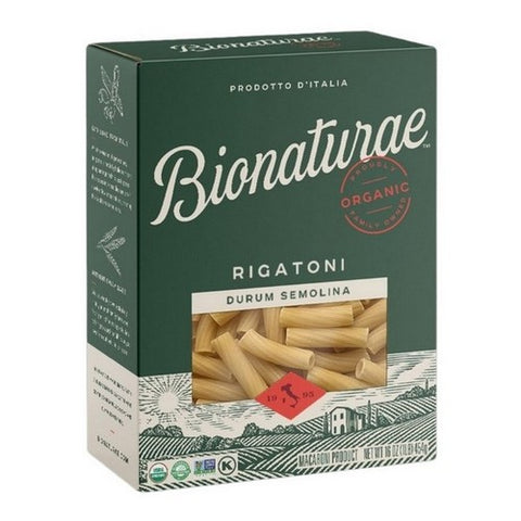 Bionaturae, Organic Durum Semolina Rigatoni Pasta, 16 Oz (Case Of 12)