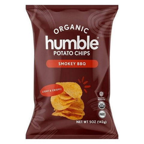 Humble Potato Chips, Organic Potato Chips Smokey BBQ, 5 Oz (Case Of 12)