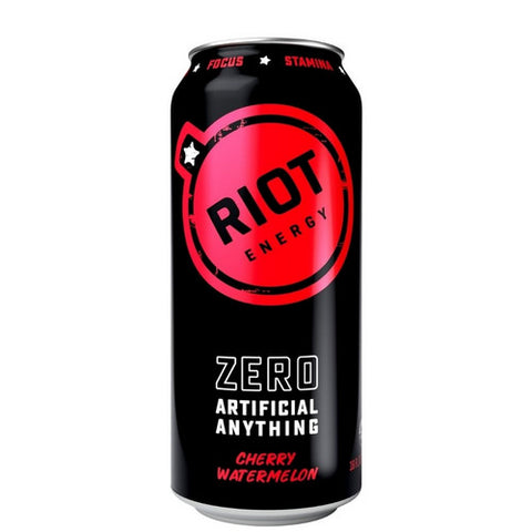 Riot Energy, Organic Energy Drink Cherry Watermelon, 16 Oz (Case Of 12)