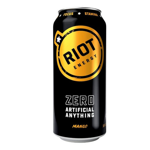Riot Energy, Organic Energy Drink Mango, 16 Oz (Case Of 12)