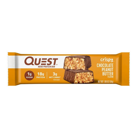 Quest, Chocolate Peanut Butter Hero Protein Bar, 1.9 Oz (Case Of 12)