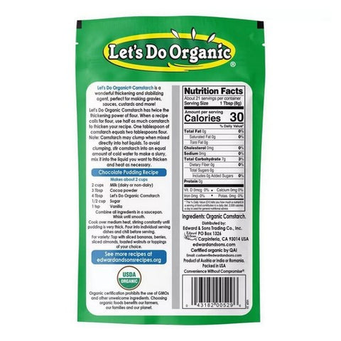 Let's Do Organic, Organic Cornstarch, 6 Oz (Case Of 6)