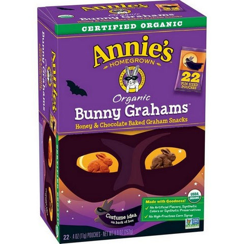 Annie's Homegrown, Halloween Bunny Grahams, 8.9 Oz (Case of 6)