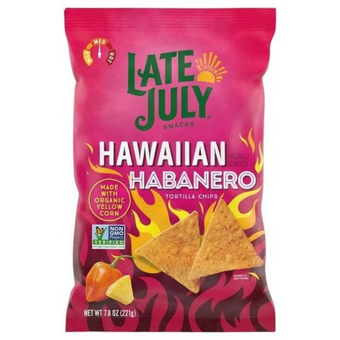 Late July, Hawaiian Habanero Potato Chips, 7.8 Oz (Case Of 12)