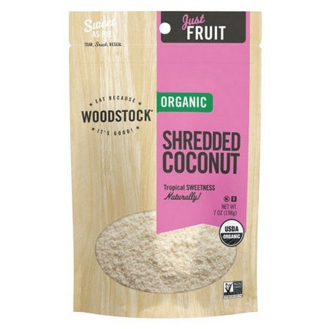 Woodstock, Organic Shredded Coconut, 7 Oz (Case Of 8)