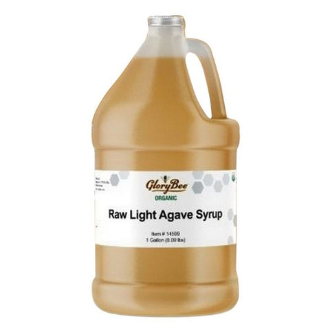 Glory Bee, Raw Light Agave Syrup, 1 Gallon