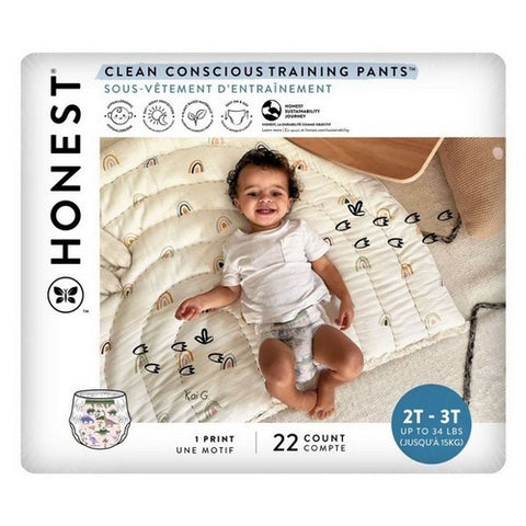 The Honest Company, Training Pant 2T/3T Color, 22 Count