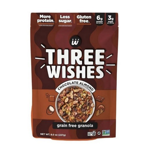 Three Wishes, Granola Chocolate Almond, 8 Oz (Case Of 8)