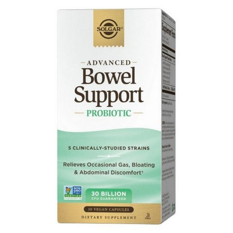 Solgar, Advanced Bowel Support Probiotic, 30 VegCaps