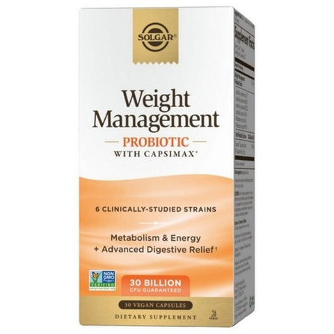 Solgar, Weight Management Probiotic With Capsimax, 30 VegCaps
