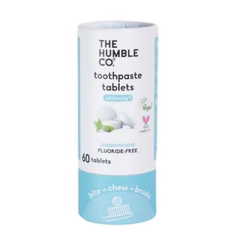 The Humble Co, Peppermint Whitening Toothpaste Tablet, 60 Count