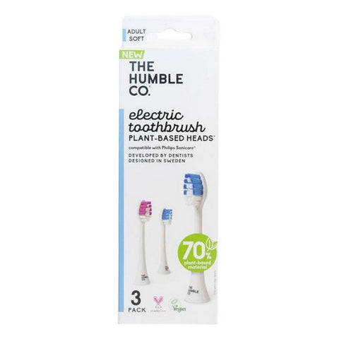 The Humble Co, Plant Based Electric Toothbrush Replacement Heads, 3 Count