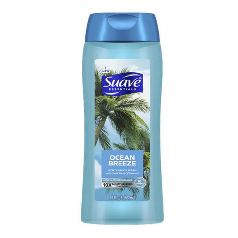 Suave, Essentials Gentle Body Wash Ocean Breeze, 18 Oz