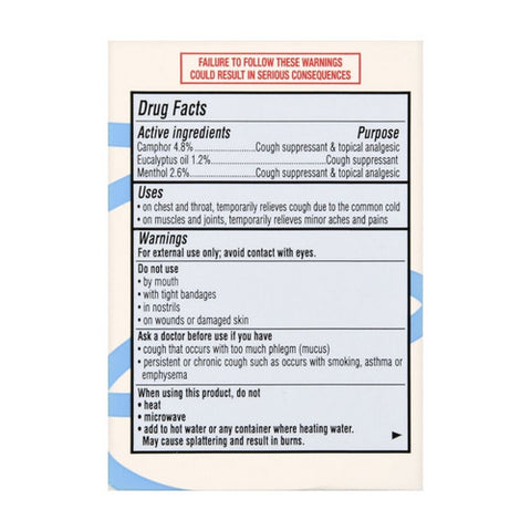 Foster And Thrive, Chest Rub Menthol, 3.53 Oz