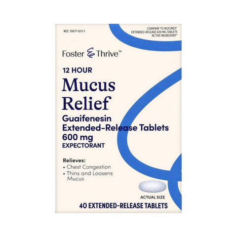 Foster And Thrive, 12 Hour Mucus Relief, 600 Mg, 30 Tabs