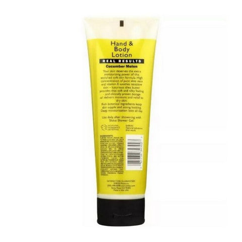 Shikai, Cucumber Melon Moisturizing Hand and Body Lotion, 8 Oz