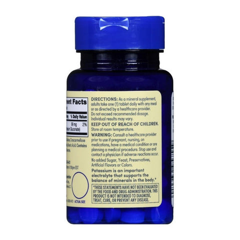 Foster And Thrive, Potassium Gluconate, 595 Mg, 100 Tabs