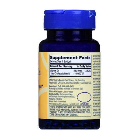 Foster And Thrive, Vitamin D3, 250 Mcg, 100 Softgels