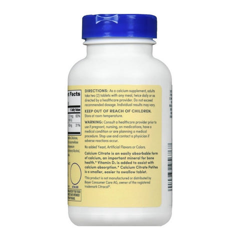 Foster And Thrive, Calcium Citrate + Vitamin D3 Petites Coated, 200 Tabs