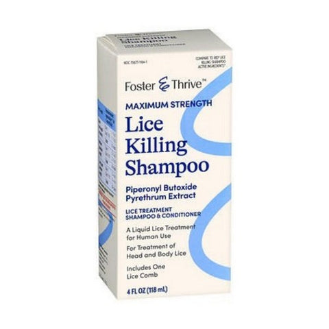 Foster And Thrive, Maximum Strength Lice Killing Shampoo, 4 Oz