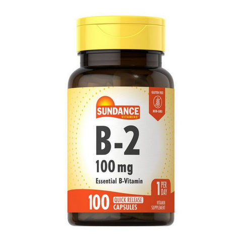 Sundance, Vitamin B-2, 100 Mg, 100 Tablets