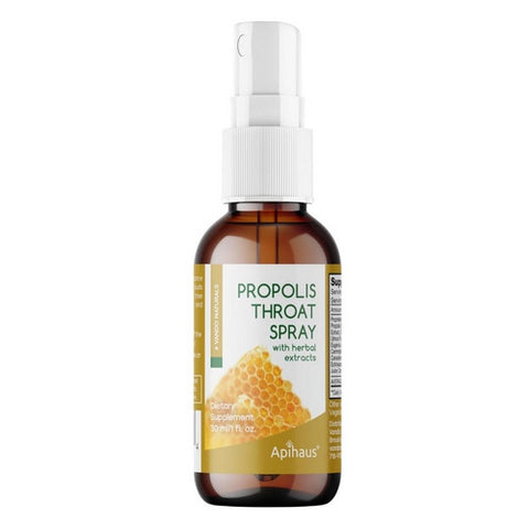 Apihaus, Propolis Throat Spray With Herbal, 1 Oz