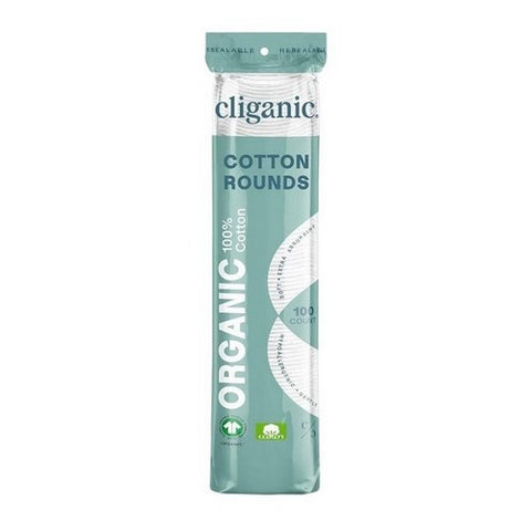 Cliganic, Cotton Rounds Organic, 100 Count