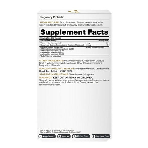 Pro-Ven Probiotics, Pregnancy Probiotic, 30 Capsules