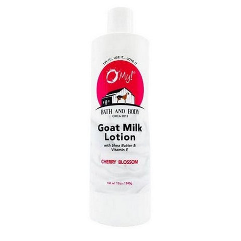 O MY!, Goat Milk Lotion Cherry Blossom, 12 Oz