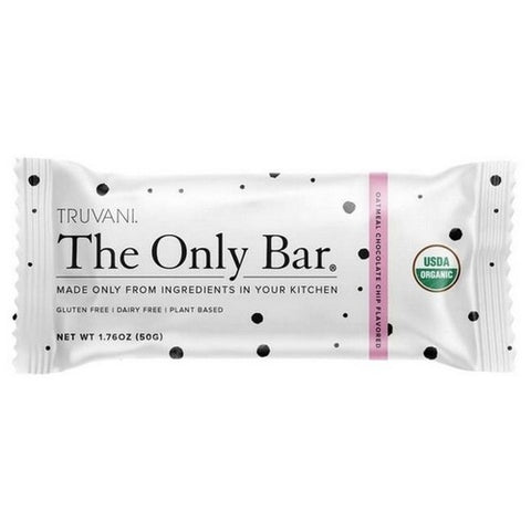 Truvani, Organic Oatmeal Chocolate Chip Bar, 1.76 Oz (Case Of 12)