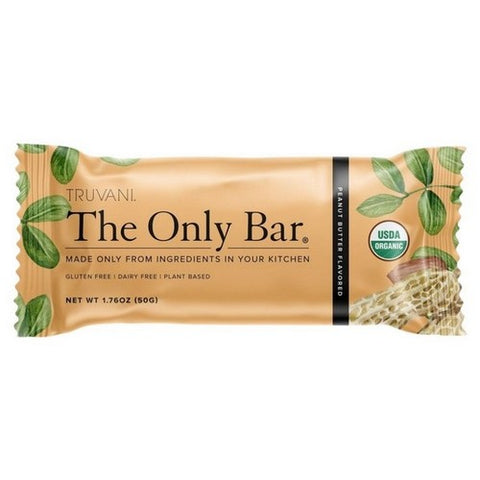 Truvani, Organic Bar Peanut Butter, 1.76 Oz (Case Of 12)
