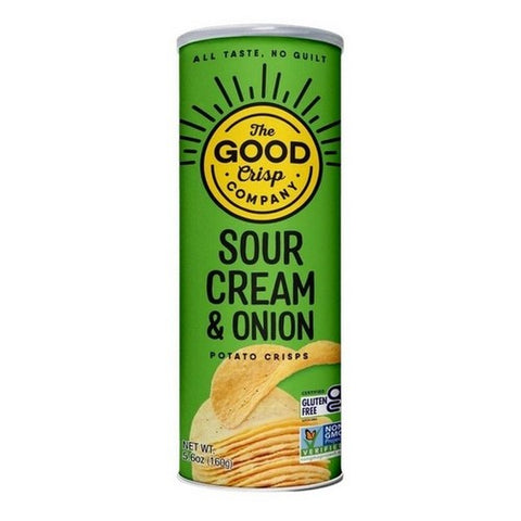 The Good Crisp Company, Sour Cream Cheddar Potato Chips, 5.5 Oz (Case Of 12)