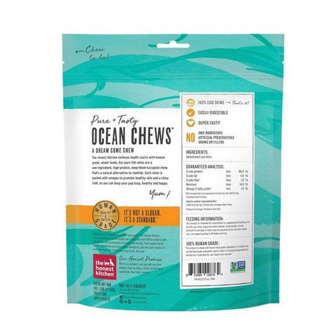 The Honest Kitchen, Ocean Chews Crispy Cod Fish Skins Dog Treats, 2.75 Oz (Case Of 6)