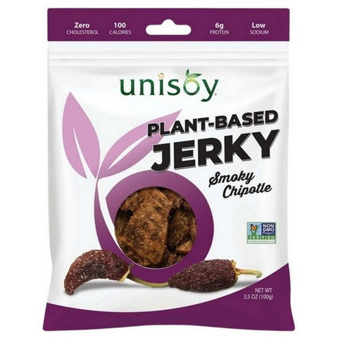 Unisoy, Vegan Jerky Smoky Chipotle, 3.5 Oz (Case Of 12)