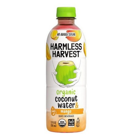 Harmless Harvest, Organic Coconut Water and Mango, 12 Oz (Case Of 6)