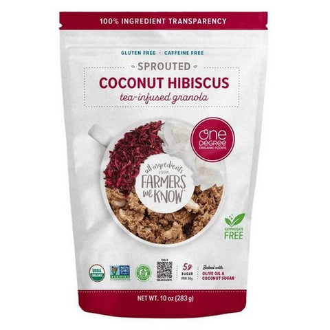 One Degree Organics, Organic Coconut Hibiscus Granola, 10 Oz (Case Of 6)