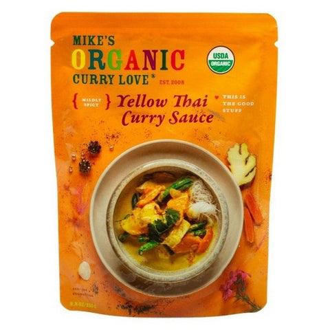 Mike's Organic Foods, Organic Simmer Sauce Yellow Thai Small Box, 8.8 Oz (Case Of 6)